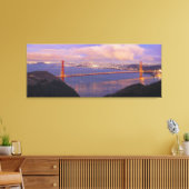 San Francisco Stad met Golden Gate Bridge Canvas Afdruk (Insitu (Woonkamer))