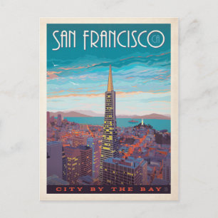 San Francisco   Stad van de baai Briefkaart