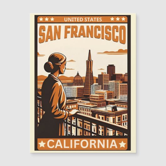 San Francisco Stadsbalkon uitzicht Californië (Voorkant)