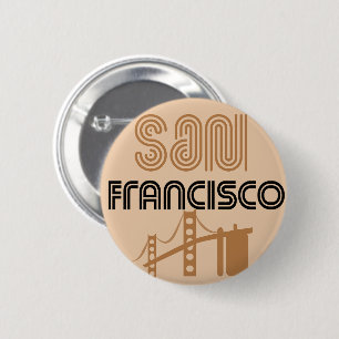 San Francisco stadsteken Ronde Button 5,7 Cm