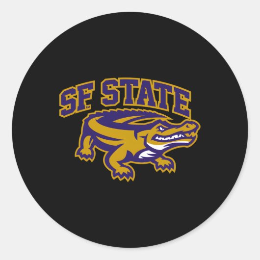 San Francisco State Gators-pictogram Ronde Sticker (Voorkant)