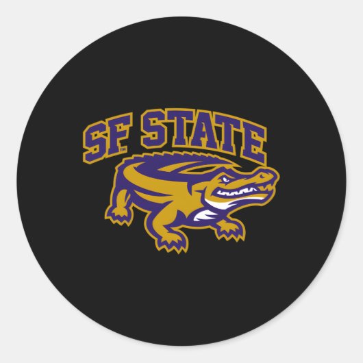 San Francisco State Gators-pictogram Ronde Sticker (Voorkant)