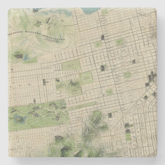 San Francisco Stenen Onderzetter (Voorkant)