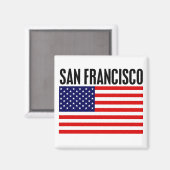 San Francisco, sterren en strepen Magneet (Voorkant / Achterkant)