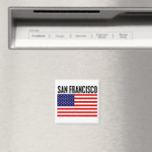 San Francisco, sterren en strepen Magneet (Insitu (Vaatwasser))