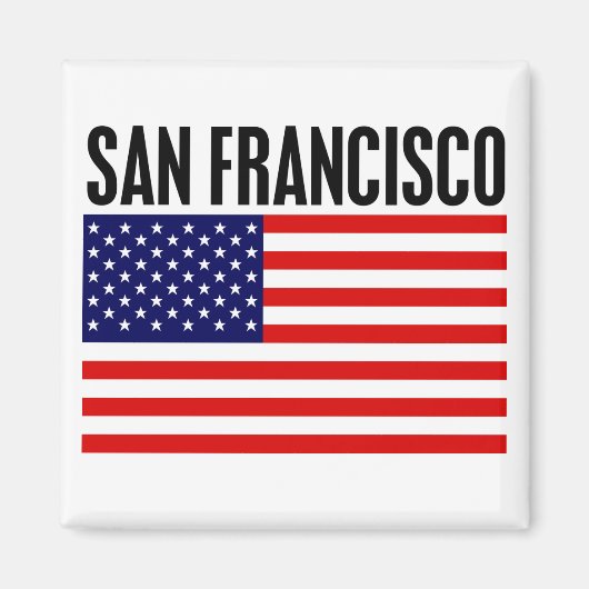 San Francisco, sterren en strepen Magneet (Voorkant)