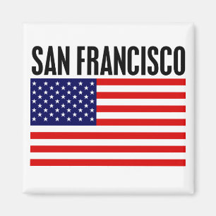 San Francisco, sterren en Stripes Magneet