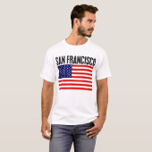 San Francisco, sterren en Stripes T-shirt (Voorkant volledig)