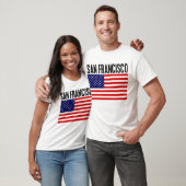 San Francisco, sterren en Stripes T-shirt (Unisex)