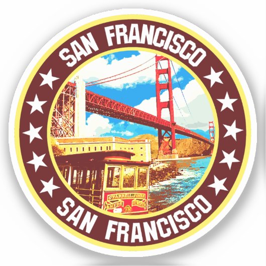 San Francisco Sticker (Voorkant)
