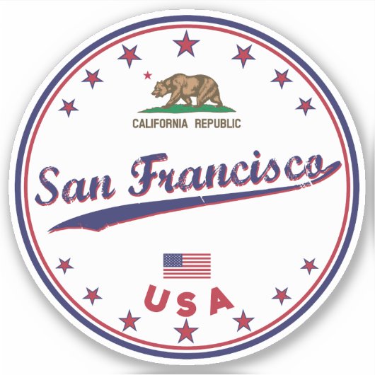 San Francisco Sticker (Voorkant)