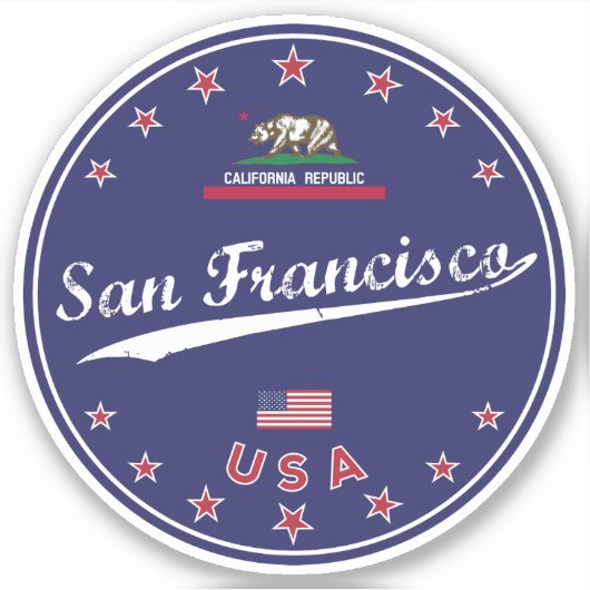 San Francisco Sticker (Voorkant)