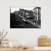 San Francisco Straat met Cable Car 1901 Poster (Keuken)