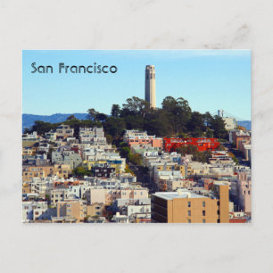 san francisco straten briefkaart