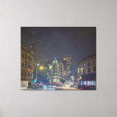 San Francisco Street bij Night Scene Canvas Afdruk (Voorkant)