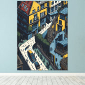 San Francisco Street Canvas Afdruk (Insitu (Houten vloer))