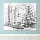 San Francisco Street Canvas Afdruk (Insitu (Houten vloer))