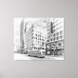 San Francisco Street Canvas Afdruk