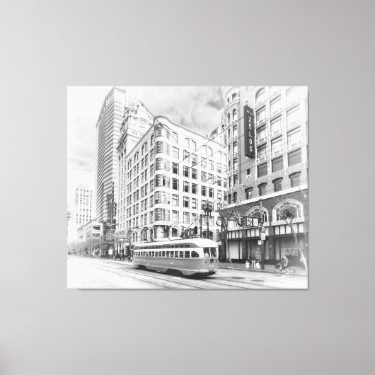 San Francisco Street Canvas Afdruk (Voorkant)