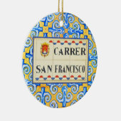 San Francisco Street Keramisch Ornament (Rechts)