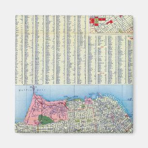 San Francisco Street Map Magneet