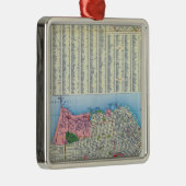San Francisco Street Map Metalen Ornament (Rechts)