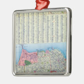 San Francisco Street Map Metalen Ornament (Links)