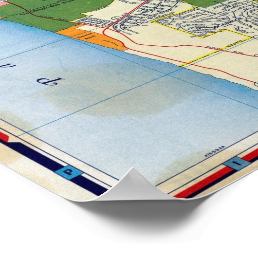 San Francisco Street Map Poster (Hoek)