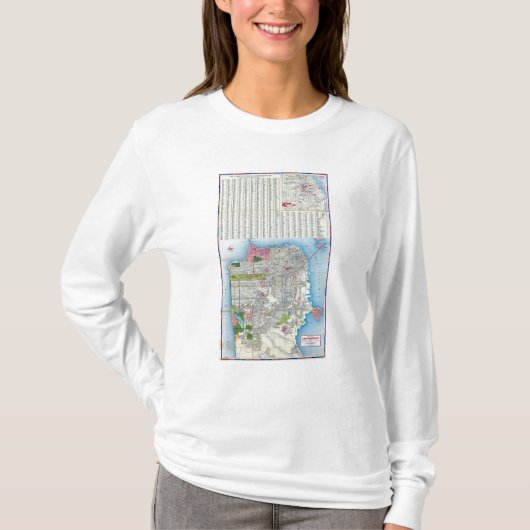 San Francisco Street Map T-shirt (Voorkant)