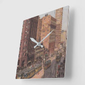 San Francisco Street Scene Vierkante Klok (Hoek)