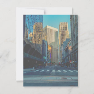 San Francisco Street Uitzicht bij avond Briefkaart