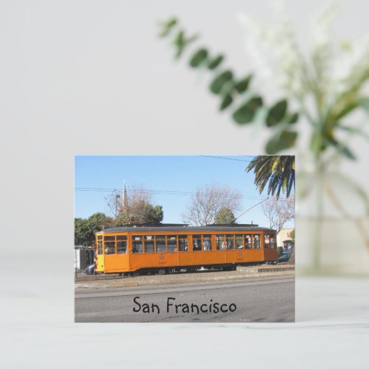 San Francisco Streetcar Briefkaart (Staand voorkant)