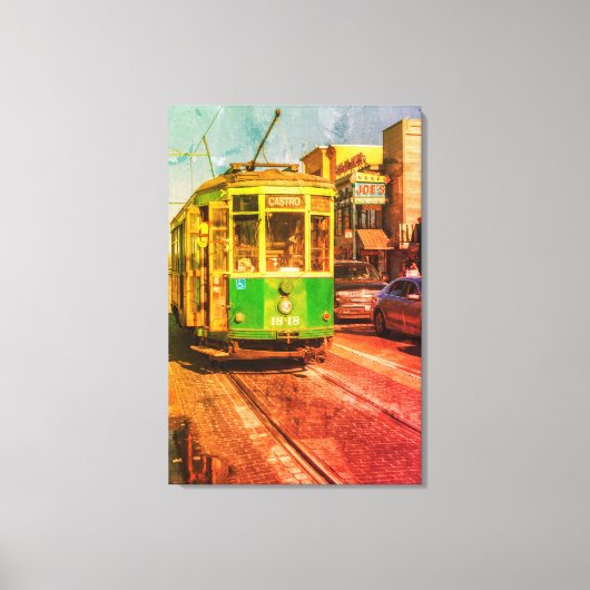  San Francisco Streetcar Canvas Afdruk (Voorkant)