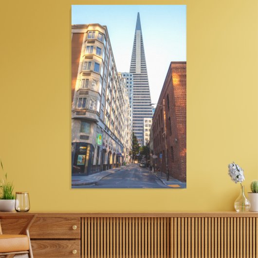 San Francisco-structuur Canvas Afdruk (Insitu (Woonkamer))