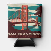 San Francisco  Style Golden Gate Bridge Blikjeskoeler (Voorkant)