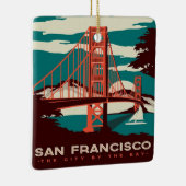 San Francisco  Style Golden Gate Bridge Keramisch Ornament (Rechts)