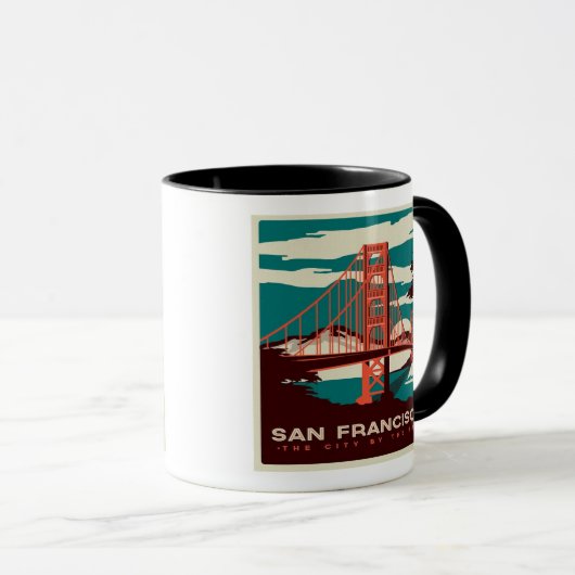 San Francisco  Style Golden Gate Bridge Mok (Voorkant rechts)
