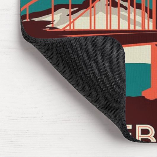 San Francisco Style Golden Gate Bridge Muismat (Hoek)
