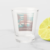 San Francisco  Style Golden Gate Bridge Shot Glas (Achterkant)