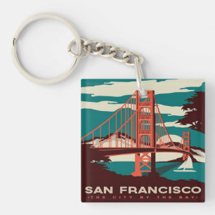 San Francisco Style Golden Gate Bridge Sleutelhanger