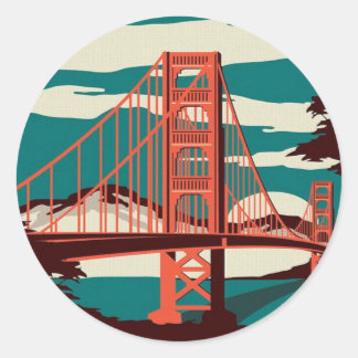 San Francisco Style Ronde Sticker