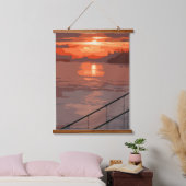 San Francisco Sunrise Retro Hangend Wandkleed (Slaapkamer)