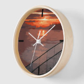 San Francisco Sunrise Retro Large Clock (Hoek)