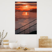 San Francisco Sunrise Retro Poster (Keuken)