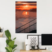 San Francisco Sunrise Retro Poster (Thuiskantoor)