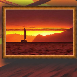 San Francisco Sunset 1124 Art Print