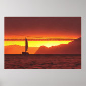 San Francisco Sunset 1124 Art Print (Voorkant)