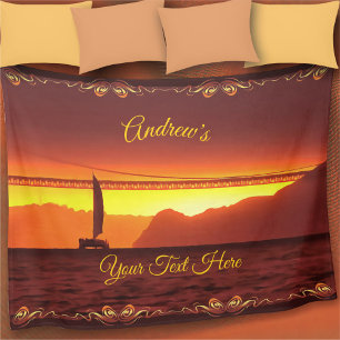 San Francisco Sunset 1124 Fleece Deken