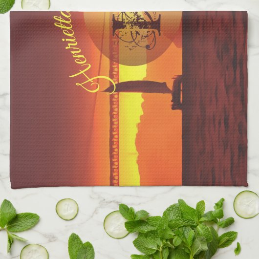 San Francisco Sunset 124 Theedoek (Gevouwen)