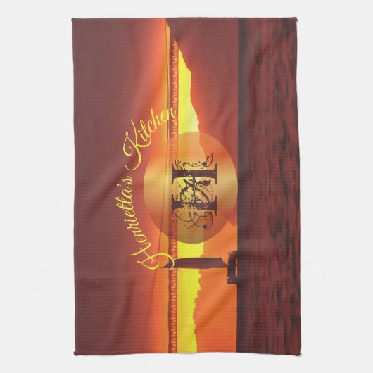 San Francisco Sunset 124 Theedoek (Verticaal)